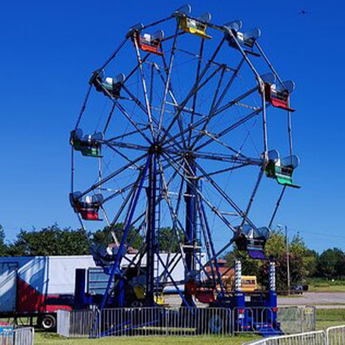 45-foot Ferris wheel set up at an outdoor festival in the St. Louis area